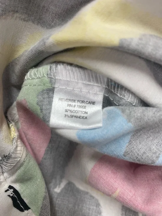 Erin London Colorful Abstract Print Long Sleeve Button Up Shirt Women’s Medium - Picture 4 of 4